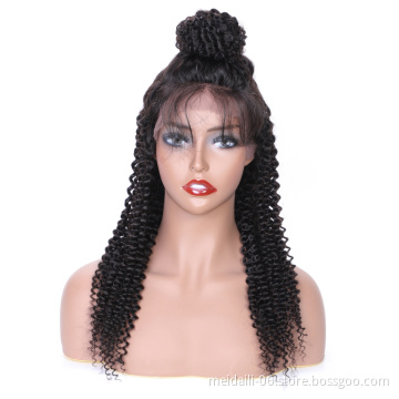 Remy Brazilian Kinky Curly Lace Front Wig Lace Frontal Human Hair Wigs for Black Women